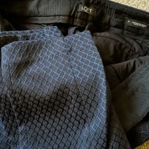 Slim cropped jaguared petite pants